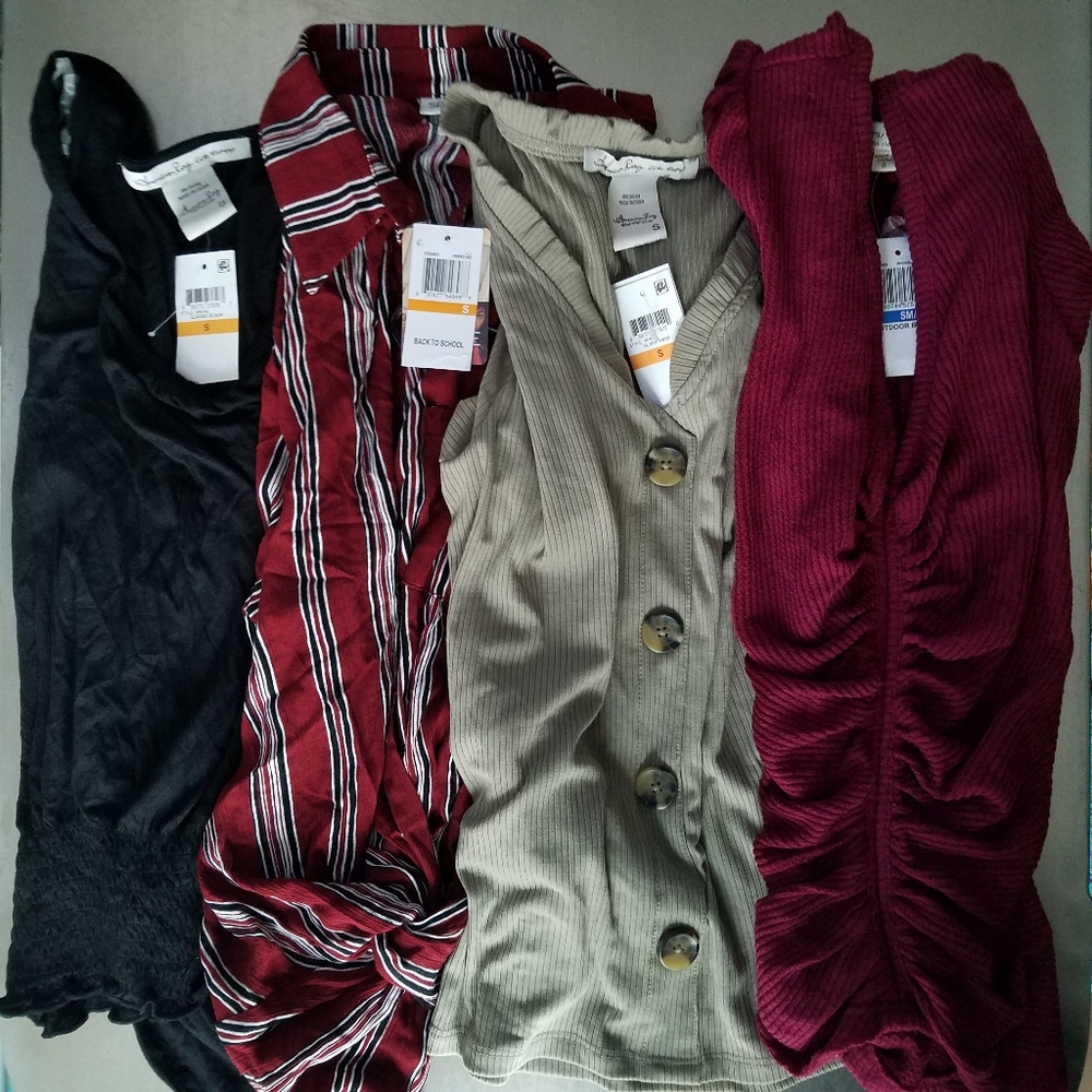 Bundle of 4 NWT Juniors Size Small Shirt - Picture 1 of 12
